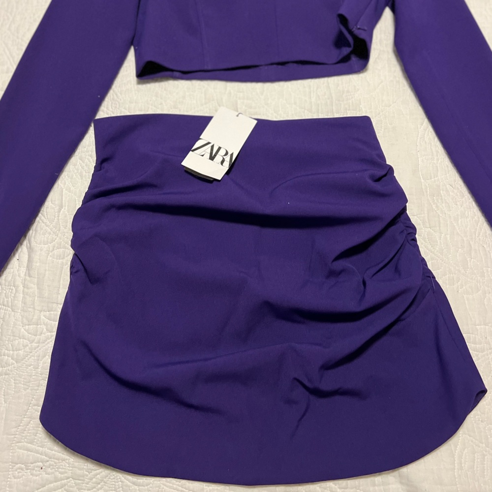 Skirt Zara L Purple new with tag